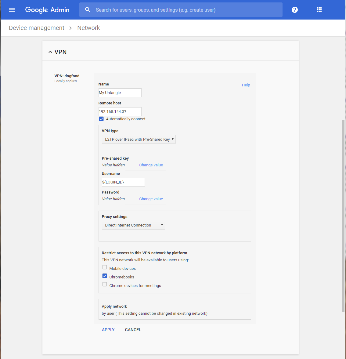 AlwaysOn VPN with Google Device Management Edge Threat Management Support Arista